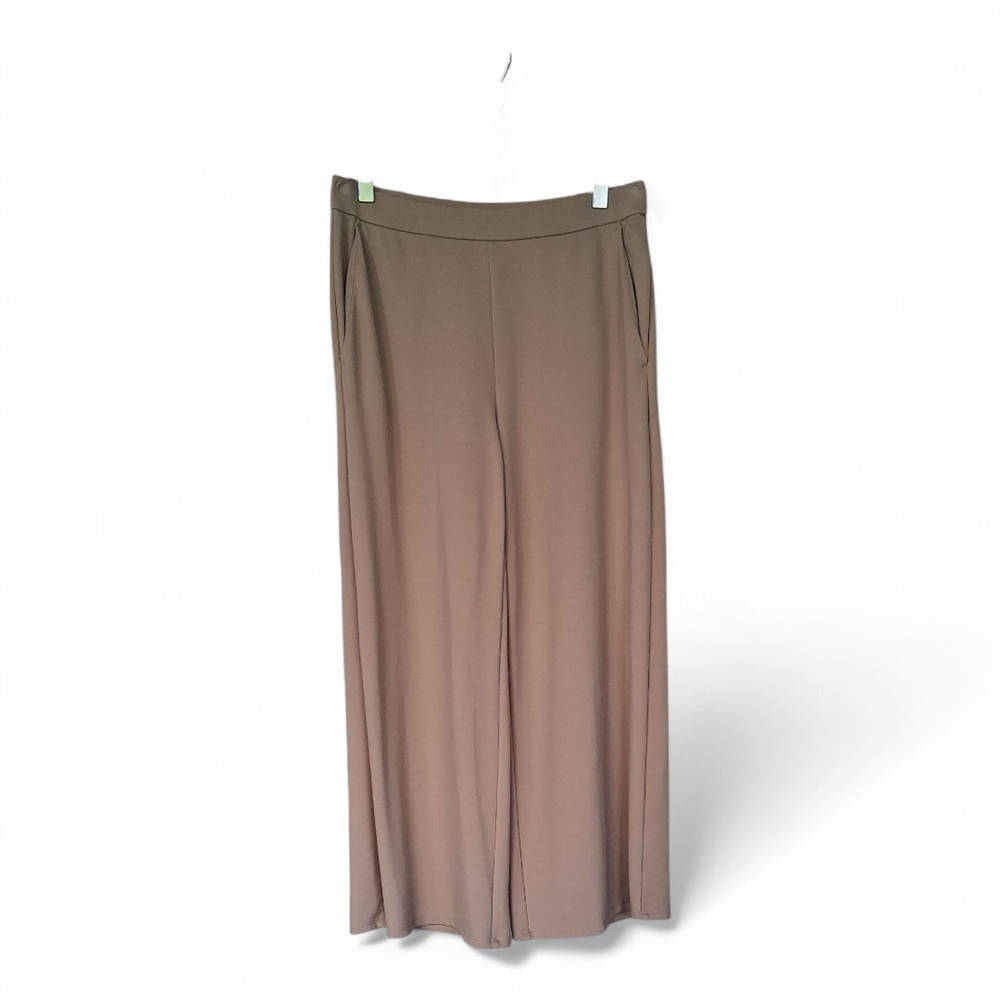 Eileen Fisher Petite Wide Legged Tan Pants